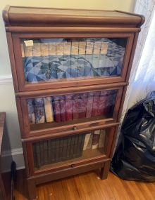 Vintage Three Stack Barrister Bookcase