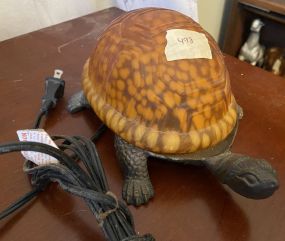 Decorative Glass Shell Turtle Lamp