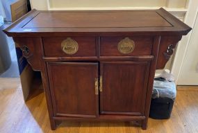 Mid Century Ming Style Console Cabinet