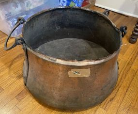 Large Antique Copper Kettle