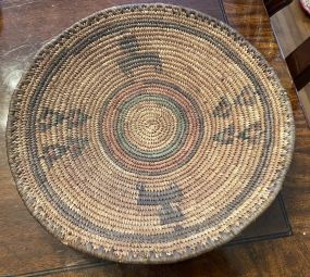 African Hausa Tribe Intricate Woven Wedding Basket