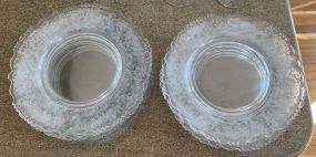 Set of 14 Cambridge Rose Point Salad Plates 8