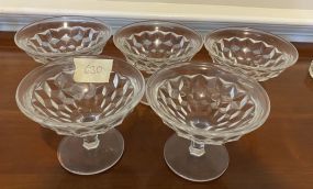 5 Fostoria American Clear Sherbets