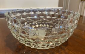 Round Fostoria American Clear Serving Bowl