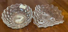 Fostoria American Clear Bowl and Footed Bowl