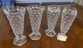 Two Pair of Fostoria American Clear Bud Vases