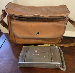 Vintage Polaroid Land Camera and Case