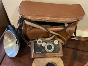 Argus Camera with Bag of Accessories