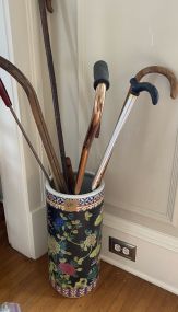 Modern Chinese Porcelain Umbrella Stand