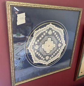 Framed Crochet Linen