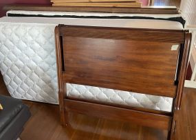 Duncan Phyfe Style Sleigh Twin Bed