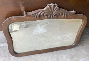 Vintage Oak Wall Mirror