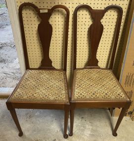 Pair of Queen Anne Side Chairs