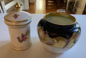 Bavaria Porcelain Bowl and Jar