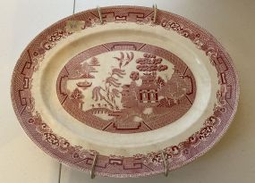 Willow W.R. Midwinter England Porcelain Platter