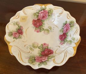 PS Germany Hand Painted Floral Bowl