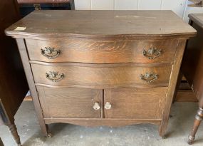 Antique Oak Low Boy Dresser