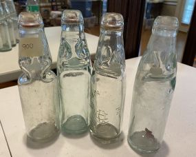 Four Aguada Carasona Glass Bottles 8