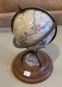 Small World Globe and Compass on Stand