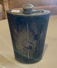 1920's Silver Plated Flask