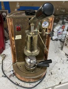 Vintage Italian Brass Espresso Machine
