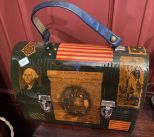 Vintage Retro Presidential Sticker Lunch Box Pail