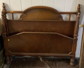 Vintage Mahogany Traditional Full Size Bed