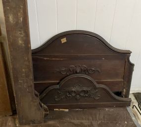 Pieces of Victorian Mahogany Bed