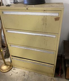 Used Condition Four Drawer File Cabinet