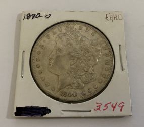 1890-O Morgan Silver Dollar