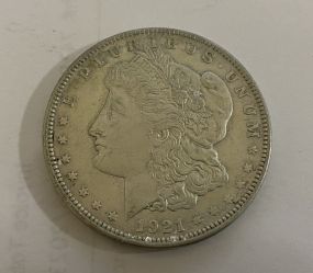 1921 Morgan Silver Dollar