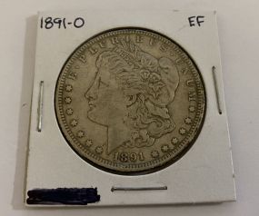 1891-O Morgan Silver Dollar