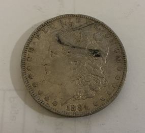 1884-O Morgan Silver Dollar