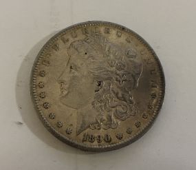 1890-S Morgan Silver Dollar