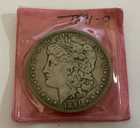 1891-O Morgan Silver Dollar