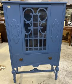 Painted Depression Era China Cabinet