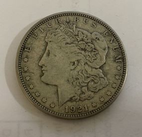 1921 Morgan Silver Dollar