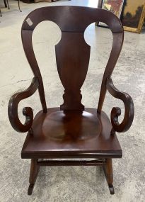 Victorian Style Cherry Rocker