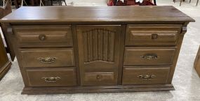 Late 20th Century Oak Finish Dresser