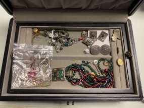 Nice Wood Jewelry Box with Jewelry
