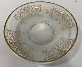 Vintage Chantilly Style Serving Glass Bowl
