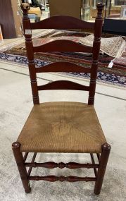 Modern Colonial Style Ladder Back Side Chair