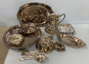 Group of Silver Plate Serving Pieces