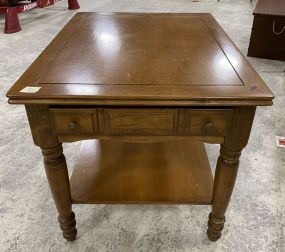 Late 20th Century Cherry Lamp Table