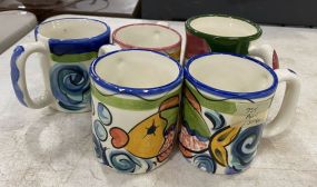 Vicki Carroll Hand Painted Mugs