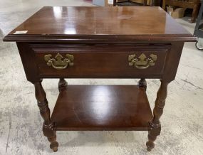 Late 20th Century Cherry Side Table