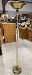 Brass Torchiere Floor Lamp