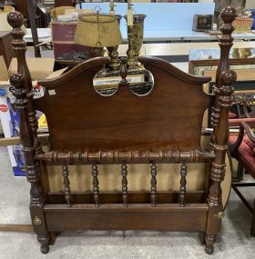 Late 20th Century Traditional Style Twin Bed