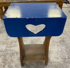 Pine Heart Accent Table