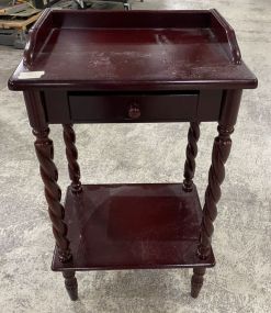 Modern Cherry Pressed Wood Accent Table